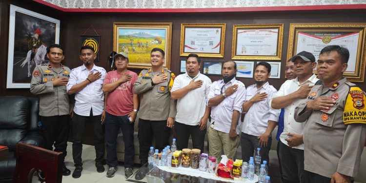 Kapolres Gowa Terima Kunjungan Silaturahmi Dari PWI Kabuapten Gowa