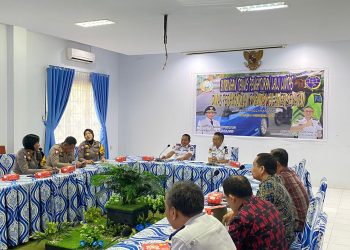BAHAS BUNDARAN SAMATA, KASAT LANTAS POLRES GOWA LAKUKAN KOORDINASI DENGAN PIHAK DISHUB PROVINSI SULSEL