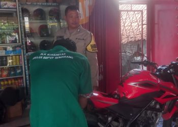 Cegah Penggunaan Knalpot Brong, Anggota Polsek Kota Kendal Sambangi Bengkel