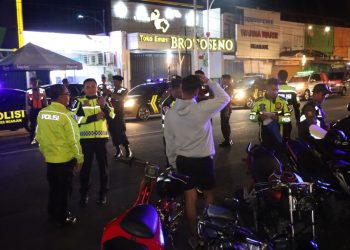 Patroli Blue Light Gabungan Sat Samapta dan Sat Lantas Ciptakan Situasi Aman dan Tentram
