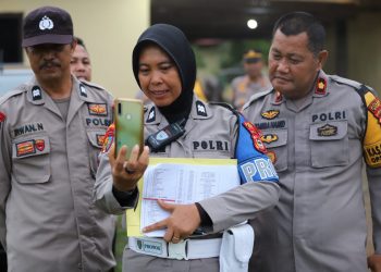 Pastikan Personel Bersama Bhayangkari Dalam Kondisi Sehat, Ini Yang di Lakukan Kapolres Gowa