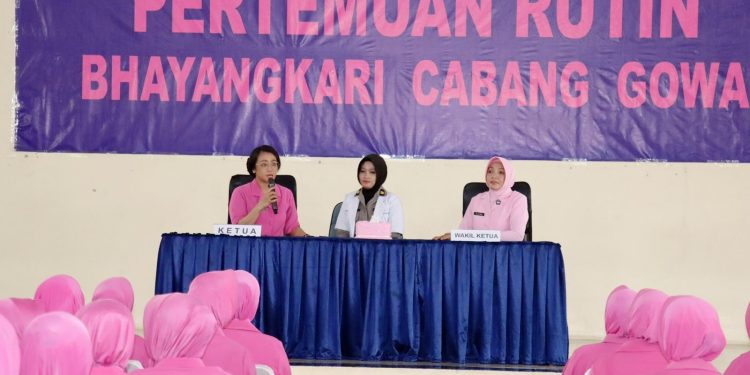 Siedokkes Polres Gowa Menggelar Sosialisasi Pencegahan Kanker Payudara