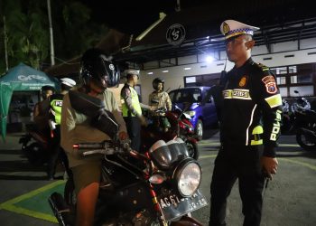 Tindak Tegas Pengguna Knalpot Brong, Polres Kediri Kota Amankan Puluhan Kendaraan
