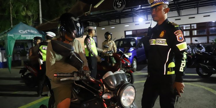 Tindak Tegas Pengguna Knalpot Brong, Polres Kediri Kota Amankan Puluhan Kendaraan