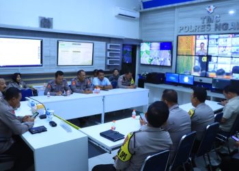 Polres Ngawi Mengikuti Zoom Meeting dengan BPK RI