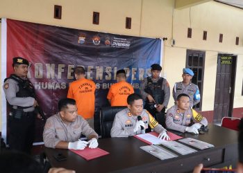 Kapolres Bulukumba Pimpin Konfrensi Pers Pengungkapan Kasus Curnak
