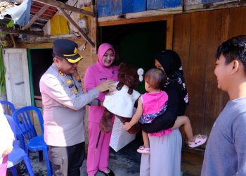 Dukung Pemerintah Atasi Stunting, Polres Ngawi Salurkan Bantuan Makanan Bergizi