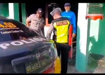 Bhabinkamtibmas Polsek Nganjuk Kota Salurkan Bantuan Sembako kepada Warga ODGJ