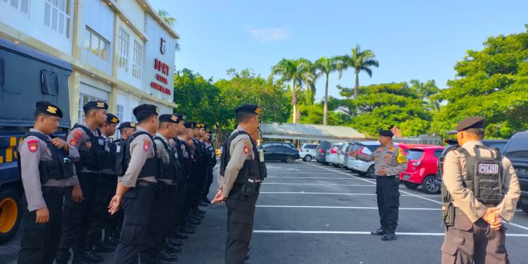 Polres Nganjuk Intensifkan Patroli Skala Besar Antisipasi Gangguan Saat Libur Panjang