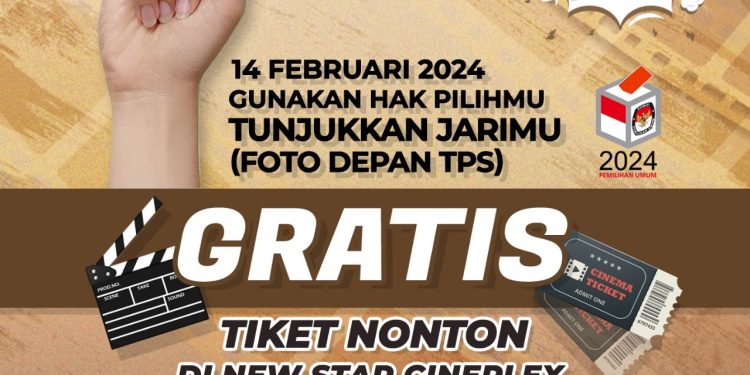 Gratis, 500 Tiket Nonton Film Bagi Pemilih Pemula dari Kapolres Ngawi
