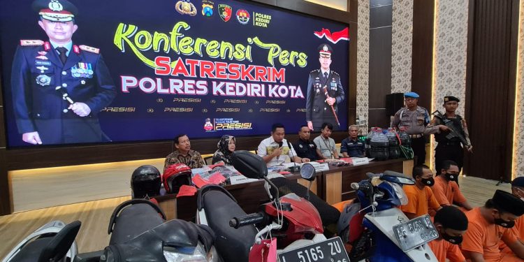 Periode Januari 2024, Polres Kediri Kota Berhasil Ungkap 8 Kasus, Diantaranya Curanmor