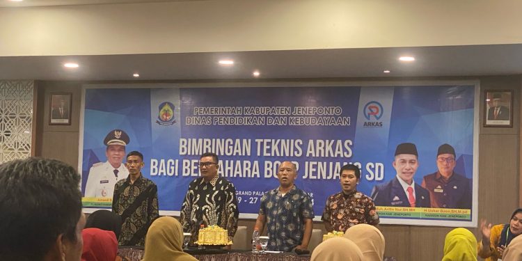 Dinas pendidikan Dan Kebudayaan Jeneponto, Gelar Bimtek Arkas Tingkat SDN Empat Tahap di Makassar