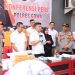 Polres Gowa Gelar Press Conference Hasil Pengungkapan Narkotika dan Obat Telarang Lainnya di Area Spot Payung