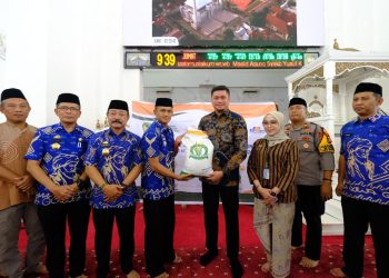 Kasat Binmas Mewakili Kapolres Gowa Melepas Penyaluran Cadangan Beras Pemerintah untuk Bantuan Pangan 2024