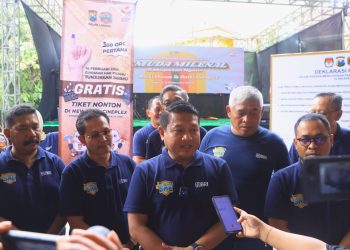 Polres Ngawi Dukung Deklarasi Pemilu Milenial di SMK Grisa