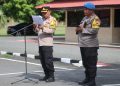 Jaga Stabilitas Kamtibmas Yang Kondusif,Wakapolres Wajo Pimpin Apel Pengecekan Kesiapan Pemilu 2024.