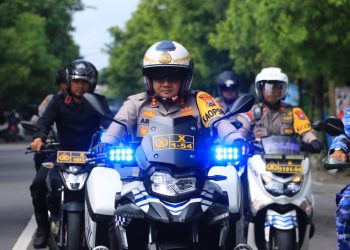 Kapolres Ngawi Pimpin Apel dan Patroli Gabungan Skala Besar Jelang Pemilu 2024