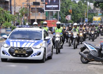 Polres Madiun Gelar Apel dan Patroli Gabungan TNI-Polri dalam Rangka Bulan Bakti TNI-Polri Tahun 2024