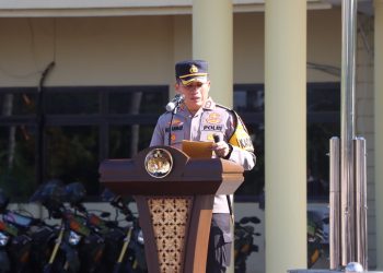 Apel Gelar Pasukan Polres Nganjuk  dan Kodim 0810/Nganjuk Dalam Rangka Bulan Bakti TNI –Polri Tahun 2024