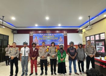 Satuan Lalulintas Polres Gowa Deklarasi Gowa Bebas Dari Knalpot Tidak Sesuai Spesifikasi Teknis untuk Pemilu Damai 2024