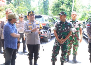 Pastikan PPK Aman, Kapolres Ngawi dan Dandim 0805 Patroli Bersama