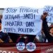 Ribuan pemuda lakukan aksi penolakan hak angket di DPR/DPD/MPR RI