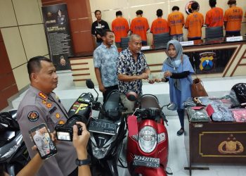 Polda Jatim Berhasil Ungkap Komplotan Curanmor 9 Tersangka Diamankan
