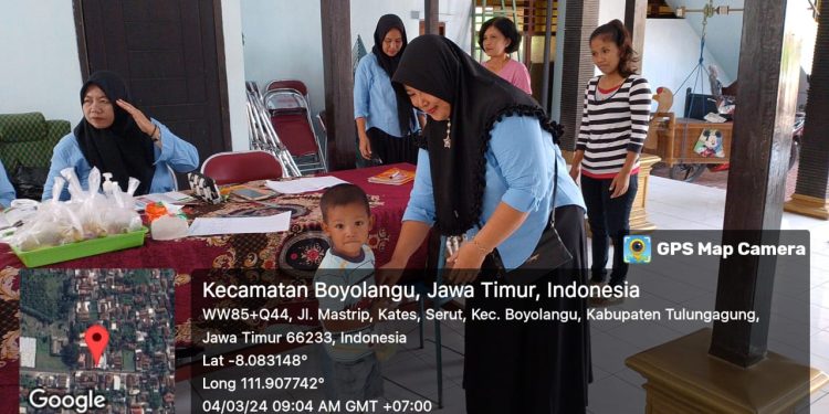 Posyandu Balita Desa Serut Kecamatan Boyolangu Berjalan Lancar Dan Kondusif