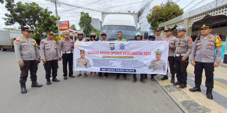 Satlantas Polres Palopo Gelar Operasi Keselamatan 2024