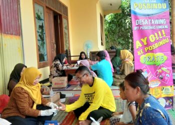 Pastikan Kesehatan Masyarakat, Pemdes Tawing Secara Rutin Gelar Posbindu