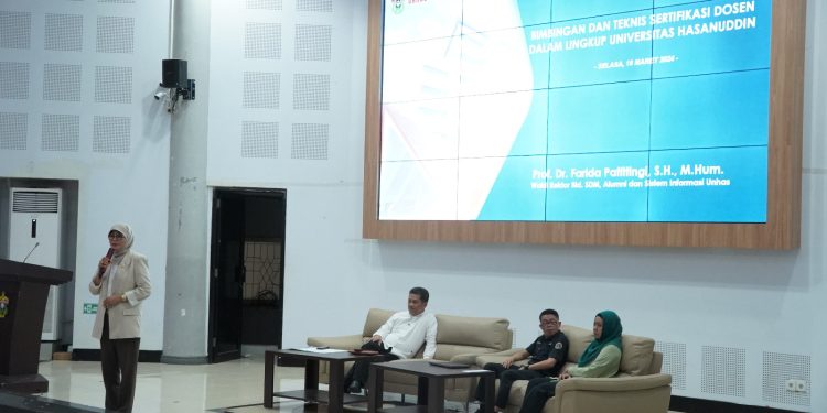 Bimbingan Teknis Sertifikasi Pendidik Bagi Dosen di Universitas Hasanuddin
