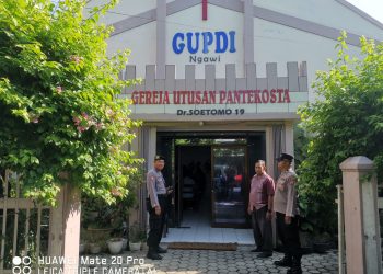 Polres Ngawi Amankan Kegiatan Ibadah Jumat Agung