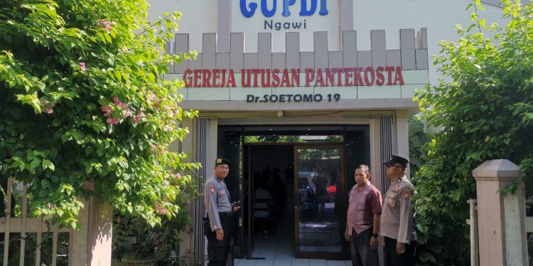 Polres Ngawi Amankan Kegiatan Ibadah Jumat Agung