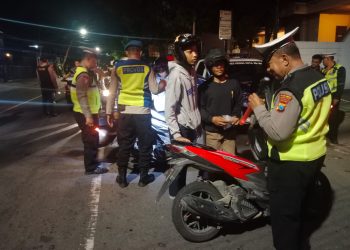 Harkamtibmas Jelang Lebaran, Polisi Amankan Puluhan Ramor Tidak Sesuai Spektek di Kota Kediri