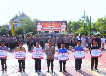 Polres Ngawi Salurkan 2073 Paket Beras Zakat Fitrah 1445 H