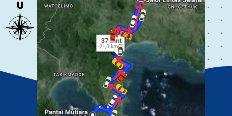 *ANTISIPASI KEMACETAN DI WILAYAH JLS, SATLANTAS POLRES TULUNGAGUNG MENERAPKAN SISTEM “ONE WAY” DI RUAS JLS*