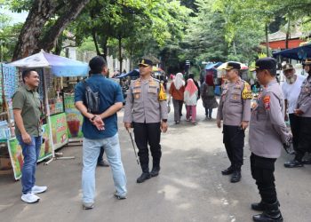 Libur Lebaran, Kapolres Kediri Kota Cek Taman Rekreasi dan Objek Wisata