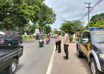Amankan Lebaran Kupatan 2024, Polres Tulungagung Siagakan Personil di Perbatasan Tulungagung – Trenggalek dan Tempat Wisata