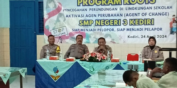 Polisi Kota Kediri Giatkan Sosialisasi Cegah Perundungan di Sekolah