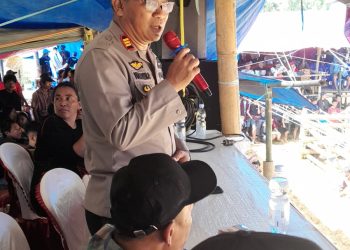 Hargai Ritual Adat, Begini Cara Polres Toraja Utara Cegah Perjudian Saat Adu Kerbau Di Tallunglipu