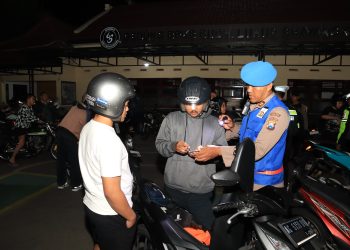 Jaga Kondusifitas Wilayah Polres Kediri Kota Gelar Patroli Harkamtibmas