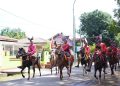 Pasukan Berkuda Takalar warnai Pawai Taaruf MTQ ke XXXIII Tingkat Prov. Sulsel