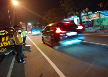 Cegah Laka dan Balap Liar di Ngawi, Polsek Karangjati Giatkan Patroli Malam
