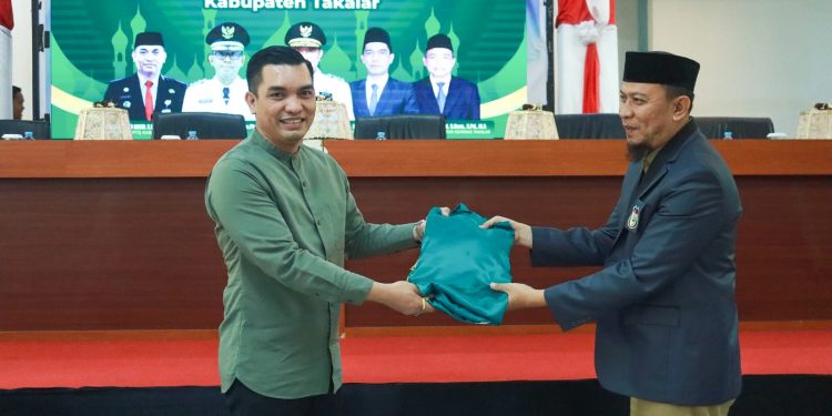 Pj. Bupati di dampingi Pj. Ketua TP. PKK Takalar terima Rombongan Kafilah MTQ ke XXXIII Tk. Prov. Sulsel