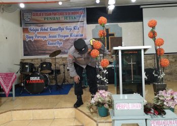 Polres Ngawi Laksanakan Sterilisasi dan Pengamanan Gereja