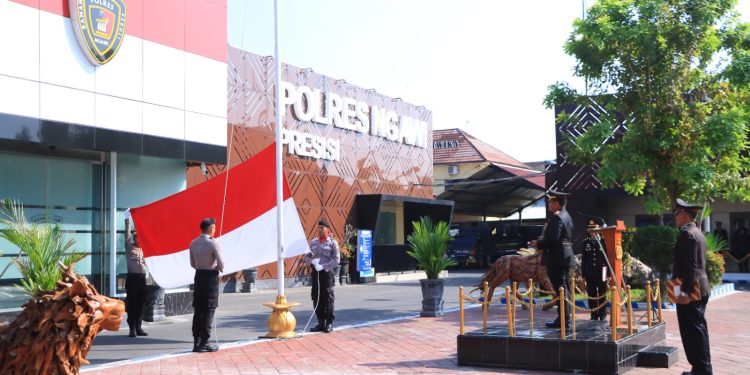 Kapolres Ngawi Pimpin Upacara Kebangkitan Nasional