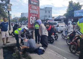 SIGAP, PERSONIL SAT LANTAS POLRES GOWA TANGANI LAKA LANTAS
