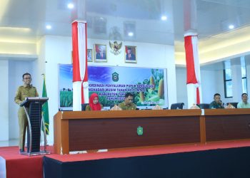 Pj. Bupati Takalar memimpin Rakor dan Sosialisasi penambahan kuota Pupuk Bersubsidi