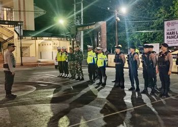 Akhir Pekan, Polres Takalar Gelar Patroli Gabungan. Ini Tujuannya