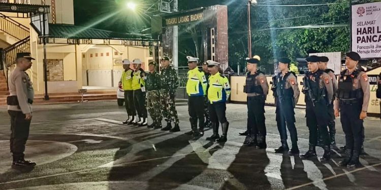 Akhir Pekan, Polres Takalar Gelar Patroli Gabungan. Ini Tujuannya